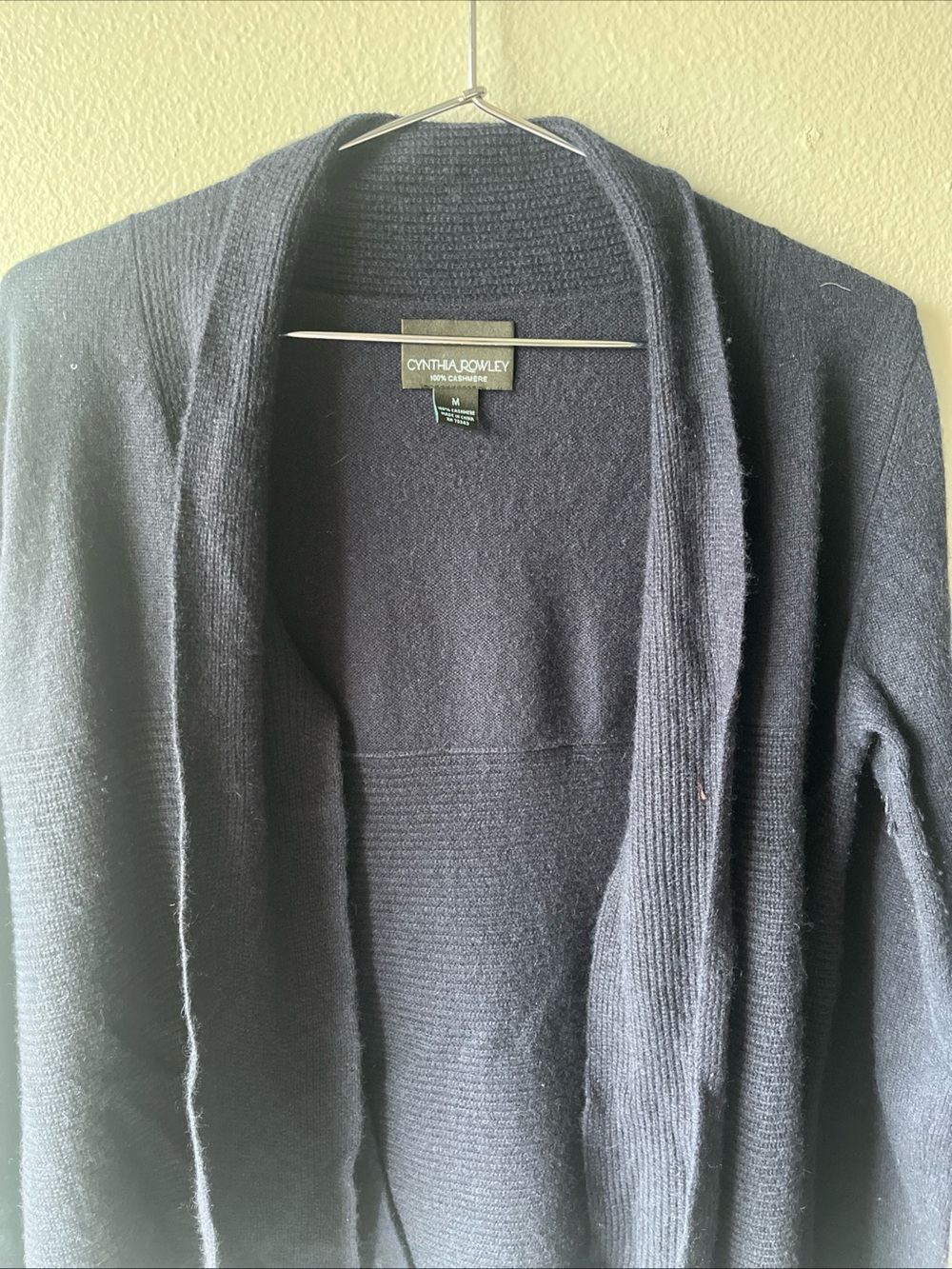 Cynthia Rowley Black Open-Front Women’s Sweater Medium
